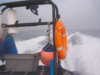 Heading out for the dive